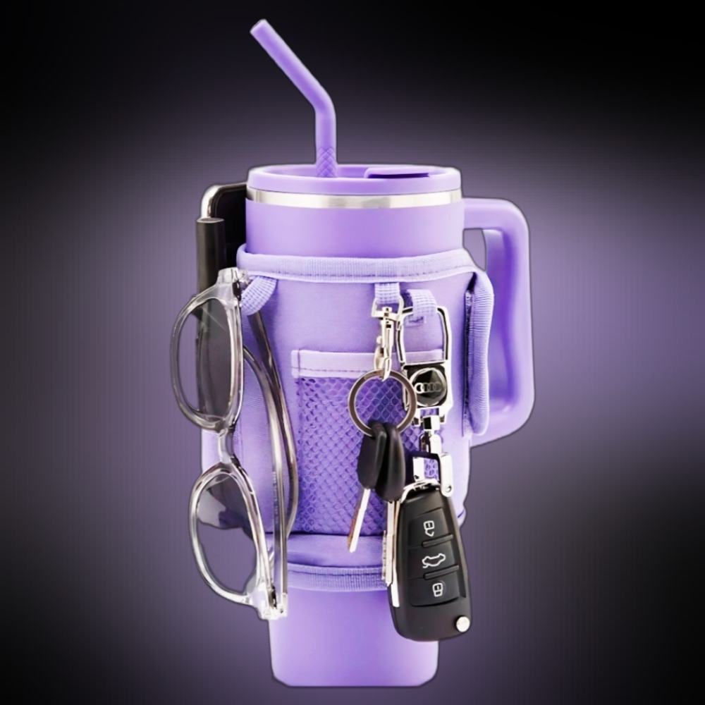 Lavender Insulated Mug & Accessories Holder